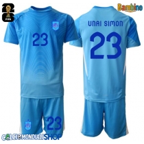 Maglie da calcio Spagna Unai Simon #23 Portiere Prima Maglia Bambino Mondiali 2026  Manica Corta + Pantaloni corti)
